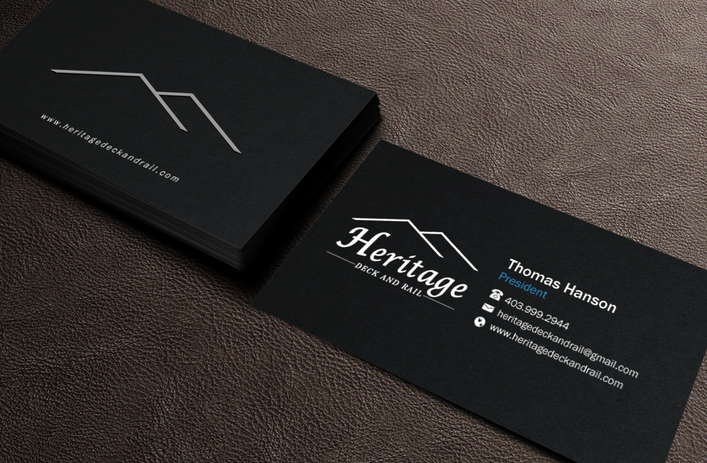 Visitenkarten-Design von Brand aid für Heritage Deck And Rail Ltd | Design #9753444