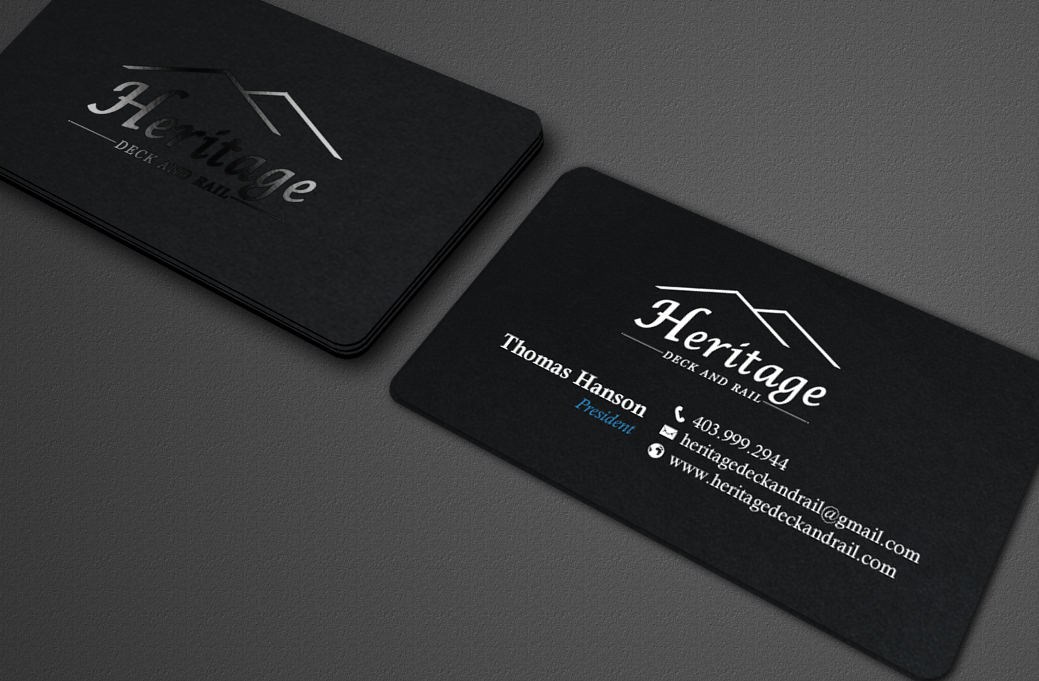 Visitenkarten-Design von chandrayaan.creative für Heritage Deck And Rail Ltd | Design #9746469