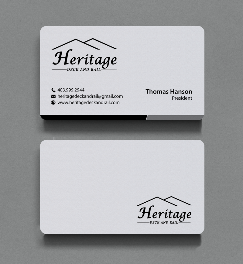 Visitenkarten-Design von chandrayaan.creative für Heritage Deck And Rail Ltd | Design #9746472