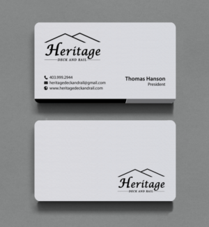 Visitenkarten-Design von chandrayaan.creative für Heritage Deck And Rail Ltd | Design: #9746472