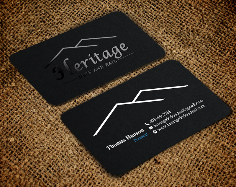 Design de Carte de Visite par chandrayaan.creative pour Heritage Deck And Rail Ltd | Design #9746473