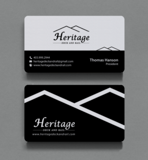 Visitenkarten-Design von chandrayaan.creative für Heritage Deck And Rail Ltd | Design: #9746474