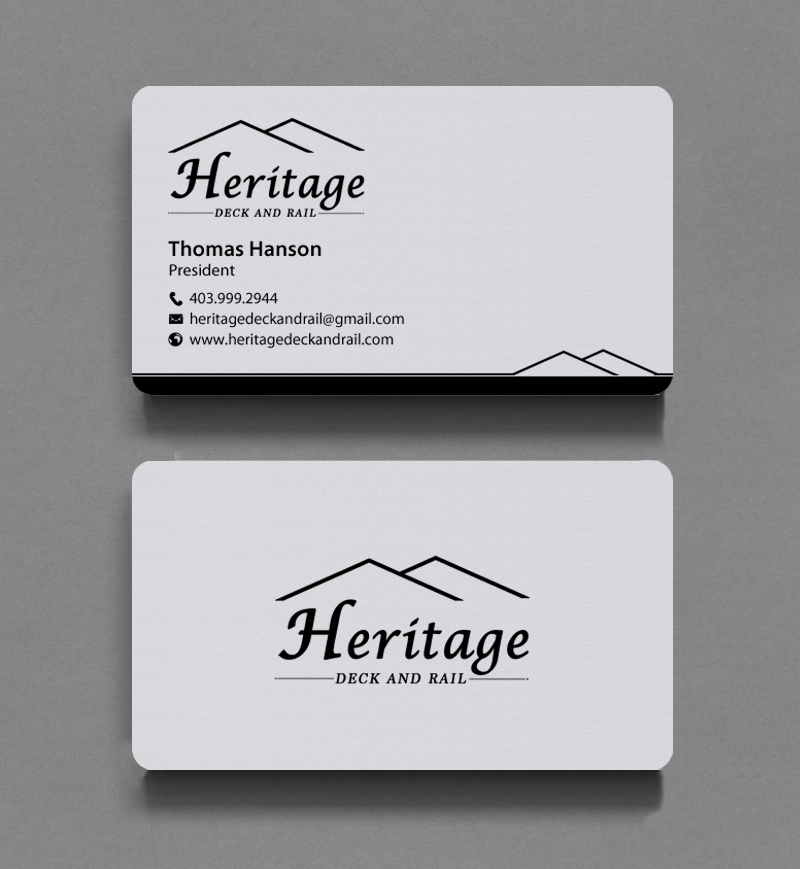 Visitenkarten-Design von chandrayaan.creative für Heritage Deck And Rail Ltd | Design #9746475
