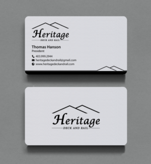 Visitenkarten-Design von chandrayaan.creative für Heritage Deck And Rail Ltd | Design: #9746475
