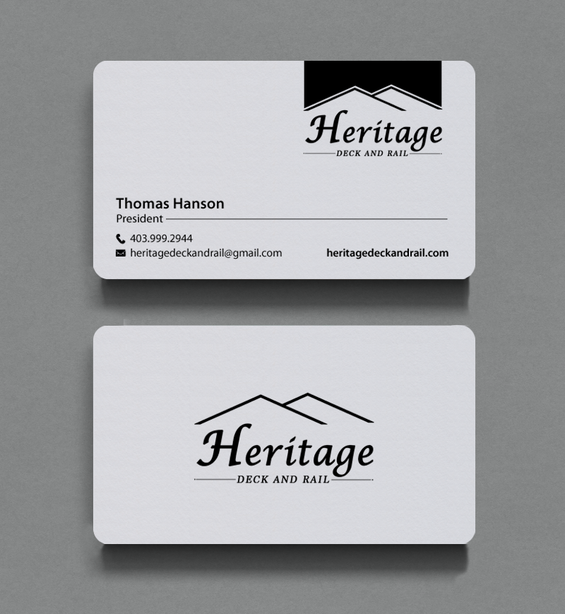 Visitenkarten-Design von chandrayaan.creative für Heritage Deck And Rail Ltd | Design #9746476