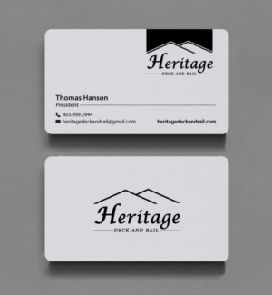 Visitenkarten-Design von chandrayaan.creative für Heritage Deck And Rail Ltd | Design: #9746476