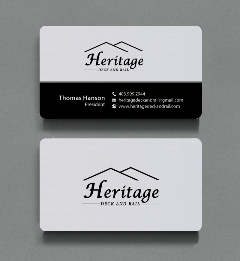 Visitenkarten-Design von chandrayaan.creative für Heritage Deck And Rail Ltd | Design #9746664