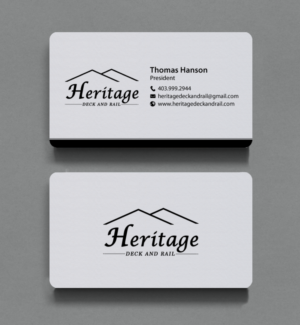 Visitenkarten-Design von chandrayaan.creative für Heritage Deck And Rail Ltd | Design: #9746667