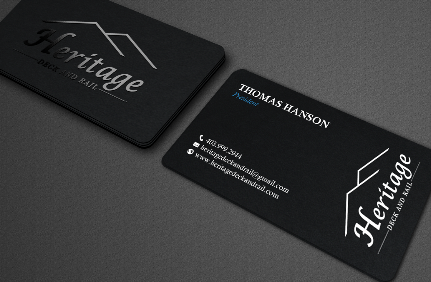 Visitenkarten-Design von chandrayaan.creative für Heritage Deck And Rail Ltd | Design #9746670