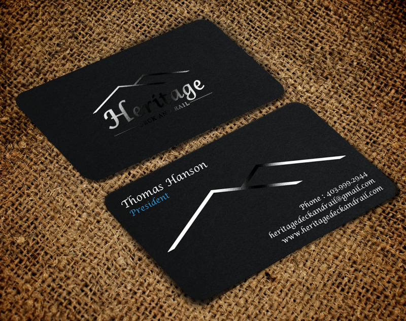 Visitenkarten-Design von chandrayaan.creative für Heritage Deck And Rail Ltd | Design #9753346