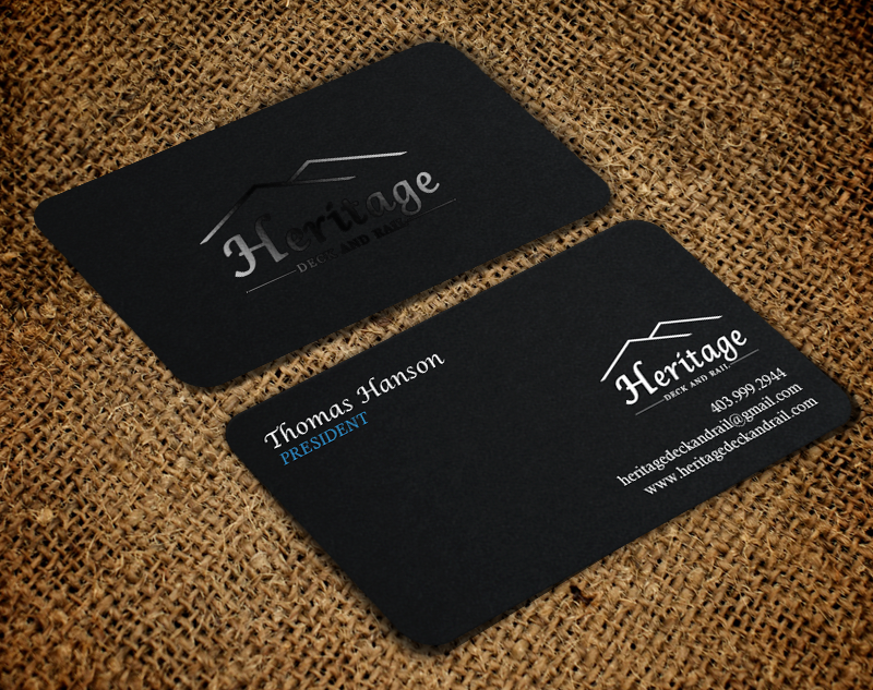 Business Card Design by chandrayaan.creative for Heritage Deck And Rail Ltd | Design #9753348
