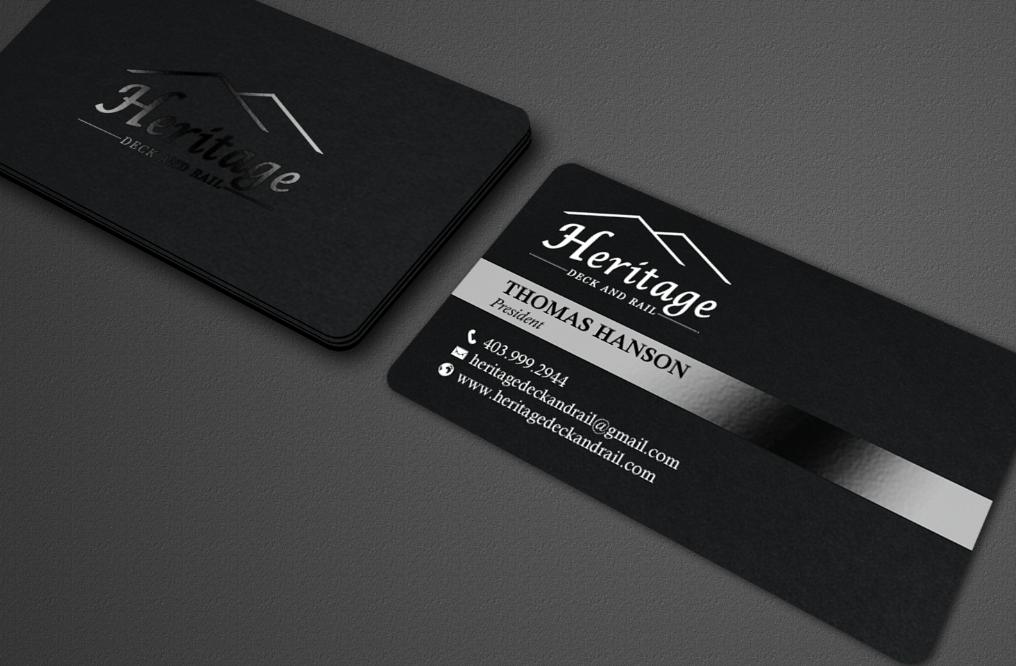 Design de Carte de Visite par chandrayaan.creative pour Heritage Deck And Rail Ltd | Design #9753351