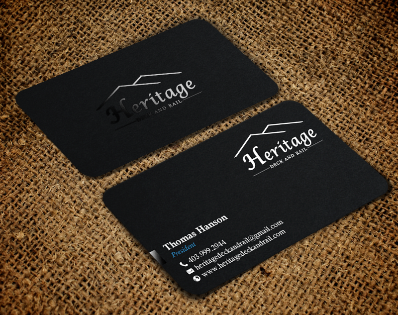 Visitenkarten-Design von chandrayaan.creative für Heritage Deck And Rail Ltd | Design #9753352