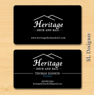 Visitenkarten-Design von SL Designer für Heritage Deck And Rail Ltd | Design: #9742257