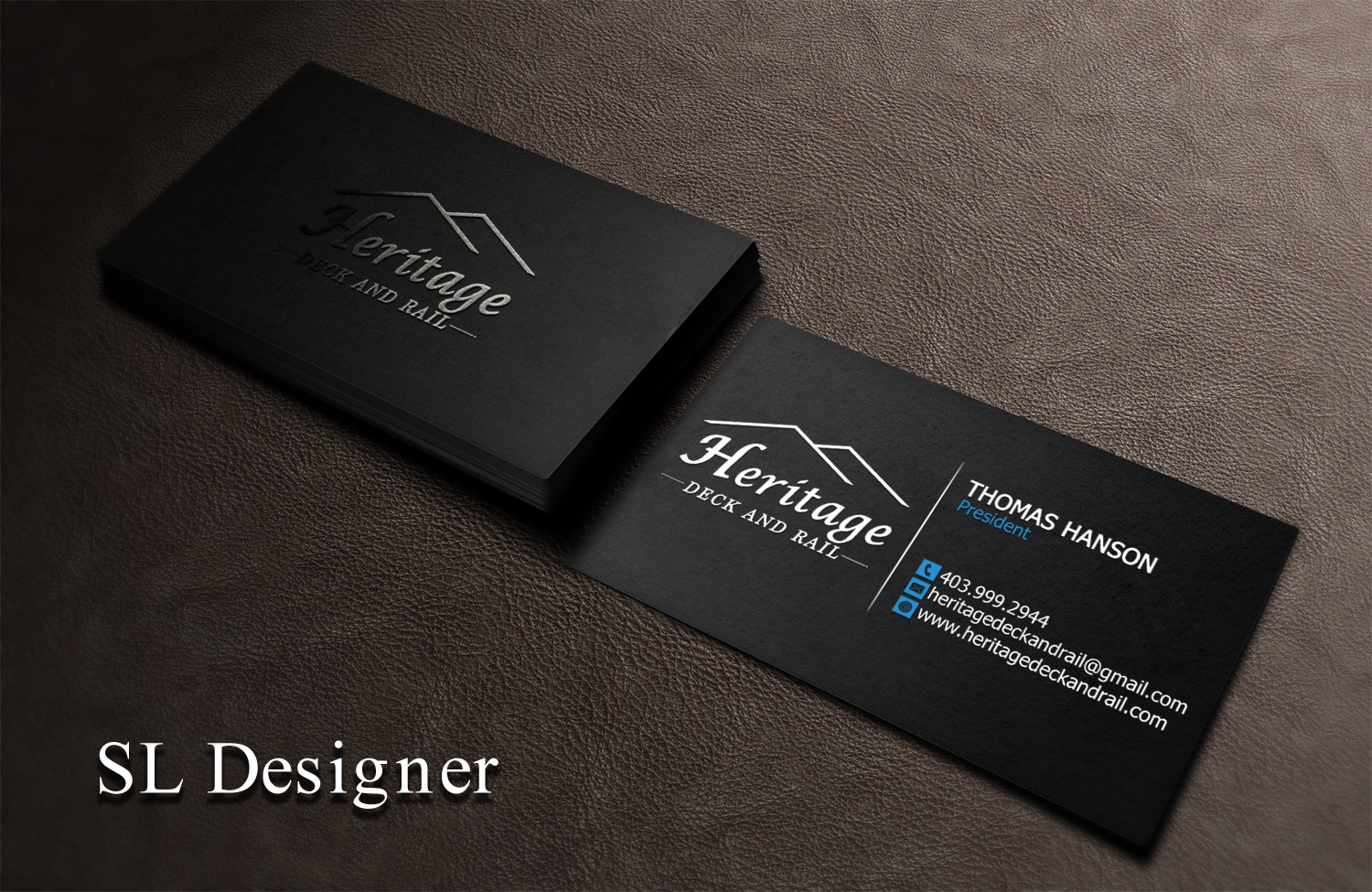 Business Card Design by SL Designer for Heritage Deck And Rail Ltd | Design #9754835