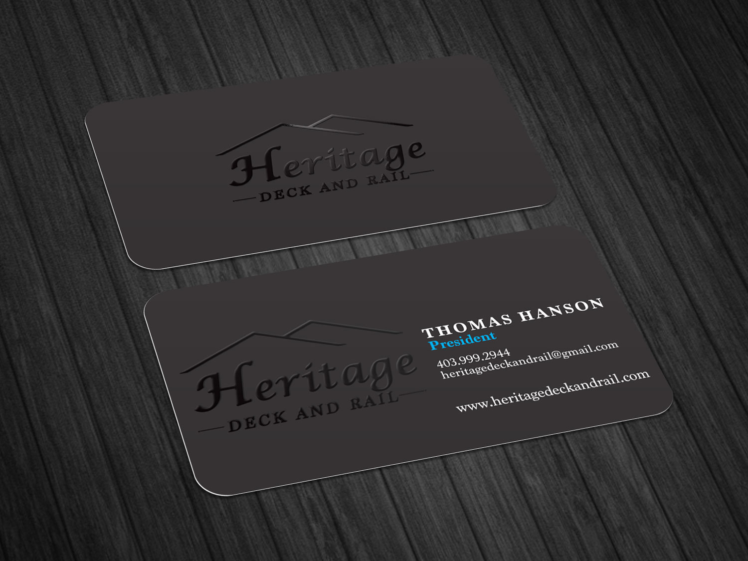 Design de Carte de Visite par Madhusudan pour Heritage Deck And Rail Ltd | Design #9763239