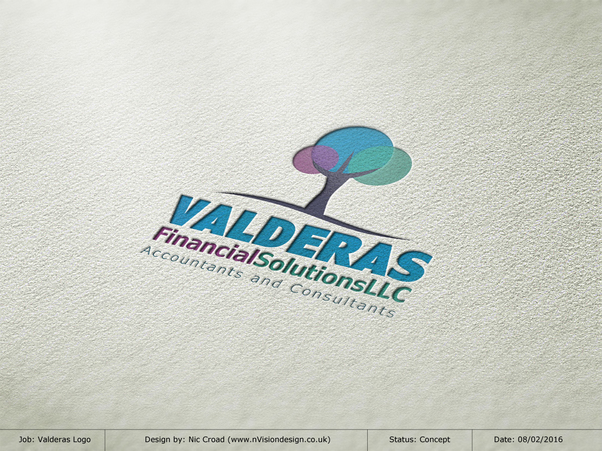 Logo Design by nvisiondesign.co.uk for Valderas Financial Solutions LLC | Design #9754349