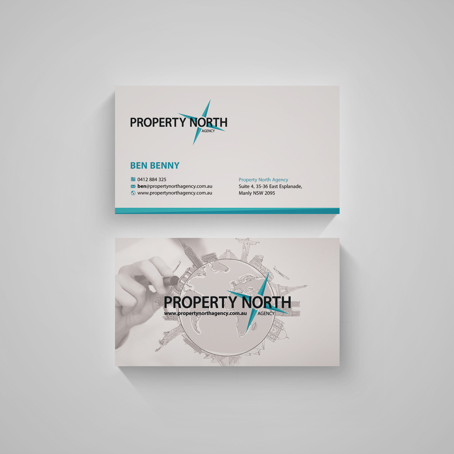 Diseño de Tarjeta de Presentación por diRtY.EMM para Property North Agency | Diseño #9771996