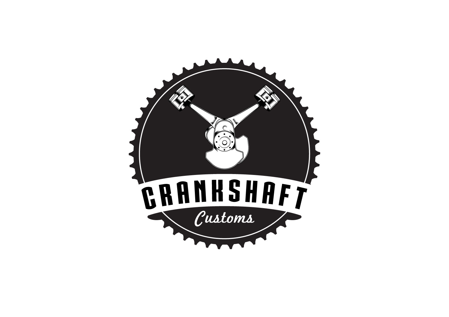 Logo Design by DigitalOne for Crankshaft Customs | Design #9808457