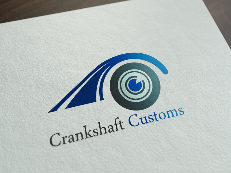 Diseño de Logo por hrahman25091979 para Crankshaft Customs | Diseño #9744037
