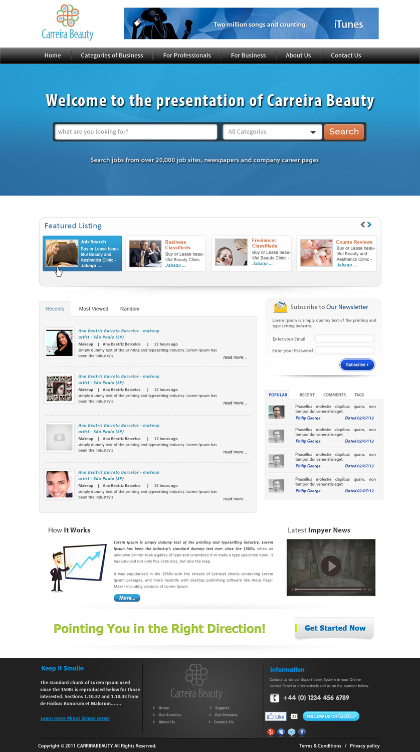 Wordpress Design by webxvision for this project | Design #2177245