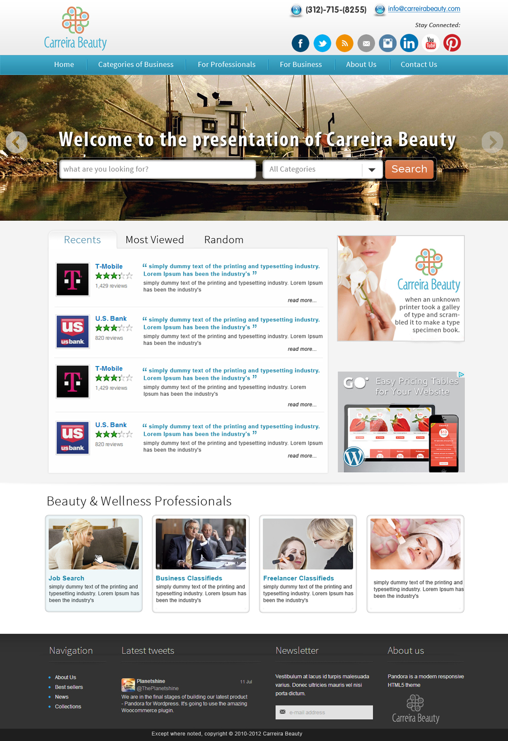 Diseño Wordpress por webxvision para este proyecto | Diseño #2202664