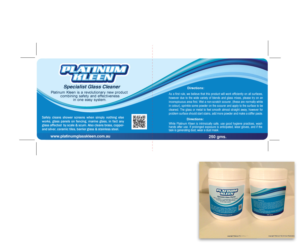 Platinum Kleen Specialist Glass Cleaner new label | Diseño de Etiqueta por Texel