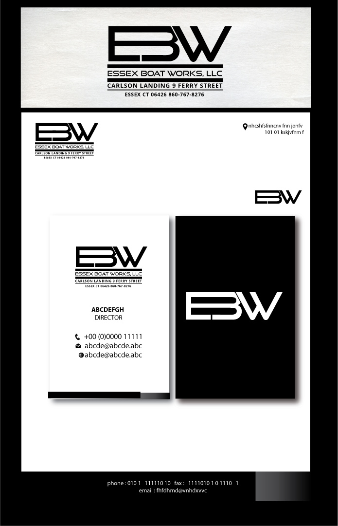 Logo Design by colour splash for Essex Boat Works | Design: #9859427