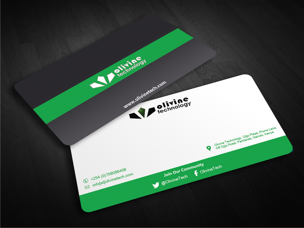 Visitenkarten-Design von EWS Webs für Olivine Technology Ltd | Design #9878710