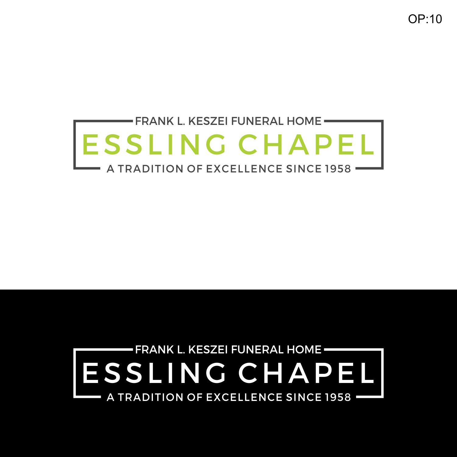 Design de Logo par Jenny pour Frank L. Keszei Funeral Home, Essling Chapel | Design : #9862286