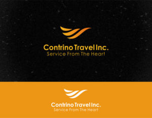 Contrino Travel Inc. (tagline to read:  Service From The Heart) | Logo Design by Artipunan