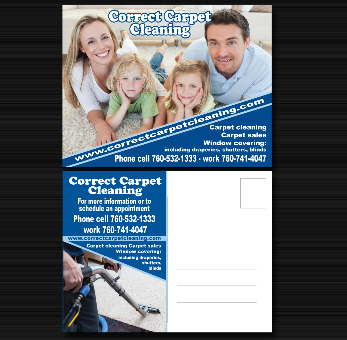 Postkarten-Design von Maden für Correct Carpet & Expresssions Interior Designs | Design #9772037