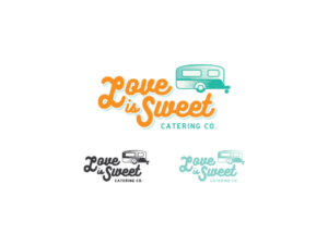 Love is Sweet Catering Co. | Logo Design by Mandy Illustrator