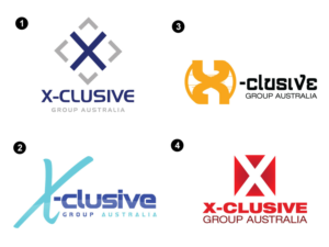 Diseño de Logo por ney@onedaygraphics para X-clusive Group Australia Pty Ltd | Diseño #9764928