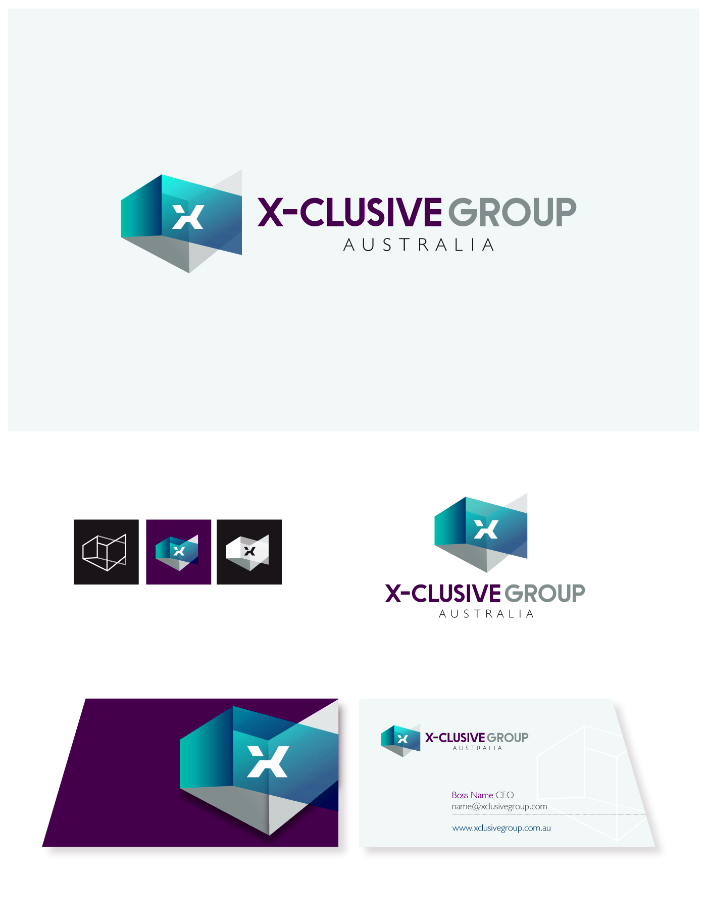 Logo Design by CanDoDesign for X-clusive Group Australia Pty Ltd | Design #9928378