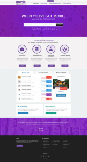 Web Design by sonaldesign for Moxie Recruiting | Design #9781293