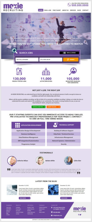 Web Design by -Marc- for Moxie Recruiting | Design: #9880262