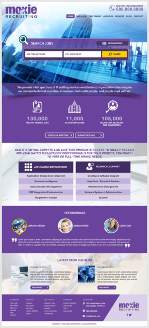 Web Design by -Marc- for Moxie Recruiting | Design: #9882322