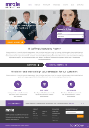 Web Design by pb for Moxie Recruiting | Design: #9784630