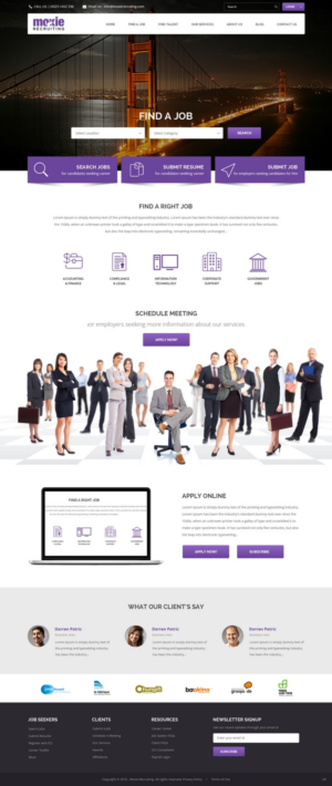 Web Design by pb for Moxie Recruiting | Design: #9784640