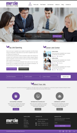 Web Design by pb for Moxie Recruiting | Design: #9784642
