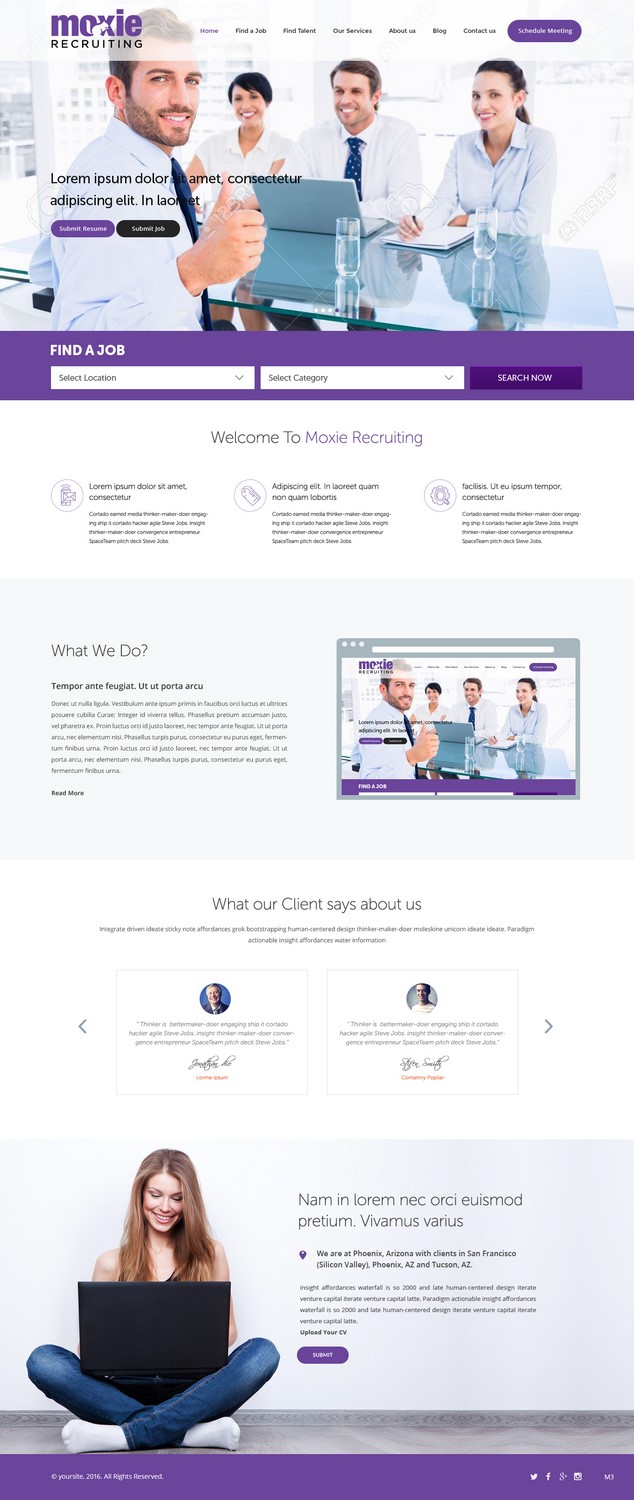 Diseño Web por pb para Moxie Recruiting | Diseño #9784643