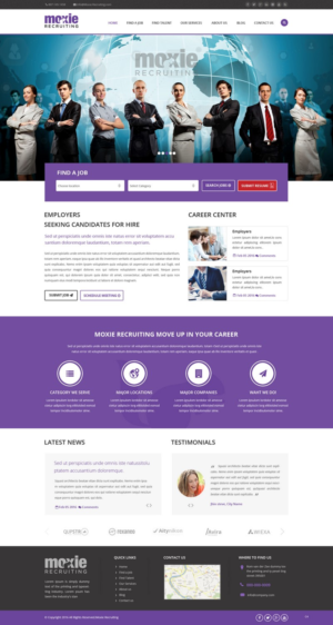 Web Design by pb for Moxie Recruiting | Design: #9784644