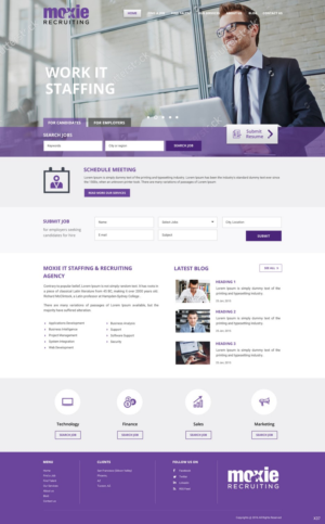 Web Design by pb for Moxie Recruiting | Design: #9784651