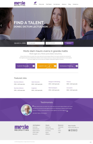 Web Design by pb for Moxie Recruiting | Design: #9784655