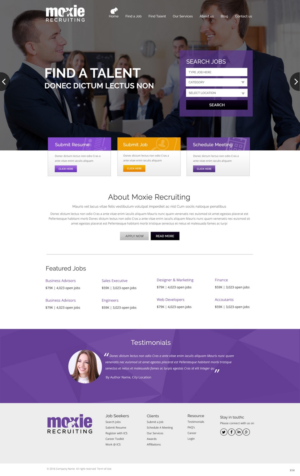 Web Design by pb for Moxie Recruiting | Design: #9784666
