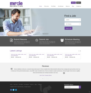 Web Design by pb for Moxie Recruiting | Design: #9784668