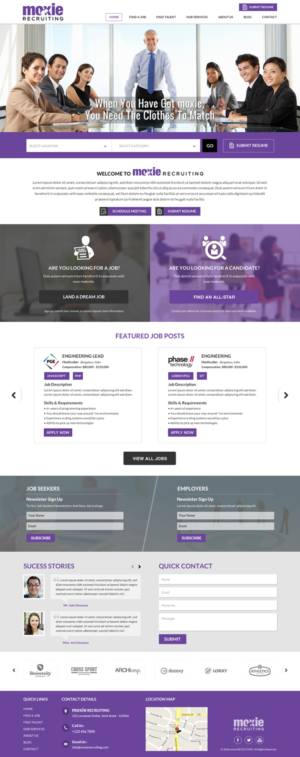 Web Design by Sbss for Moxie Recruiting | Design: #9782880