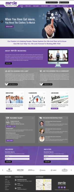 Web Design by Sbss for Moxie Recruiting | Design: #9782938