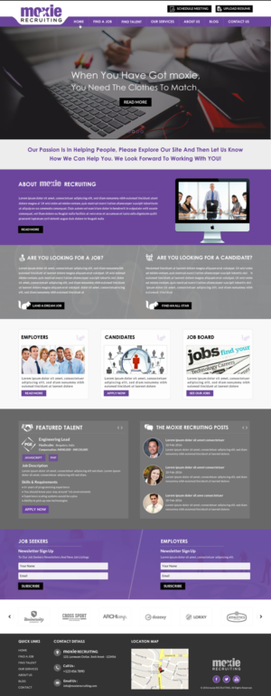 Web Design by Sbss for Moxie Recruiting | Design: #9782977